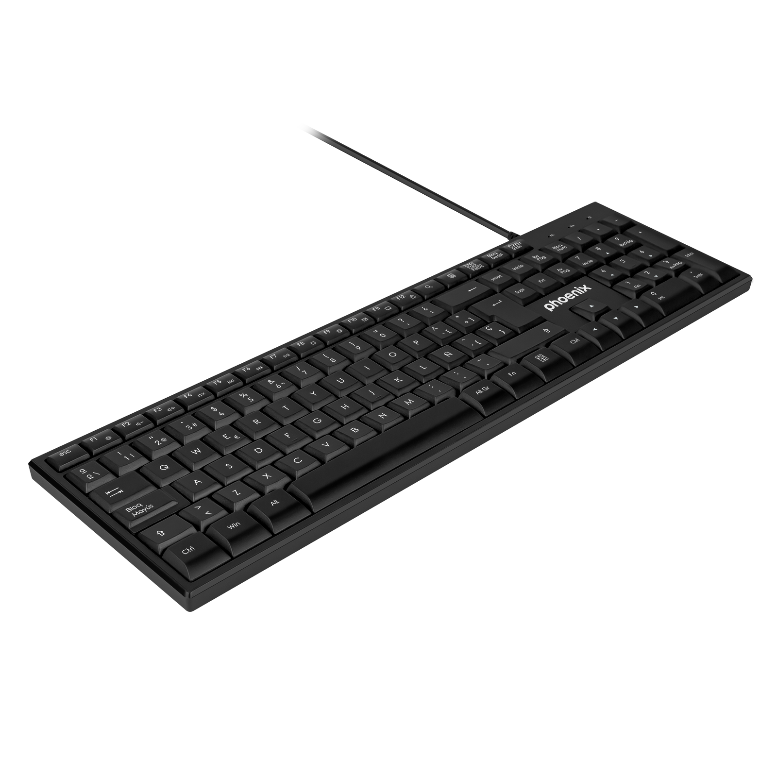 Teclado Phoenix K100 USB Negro - Imagen 3